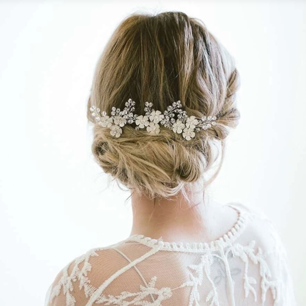 3pcs Pearl & Flower Hairpin
